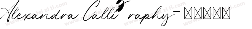 Alexandra Calligraphy字体转换